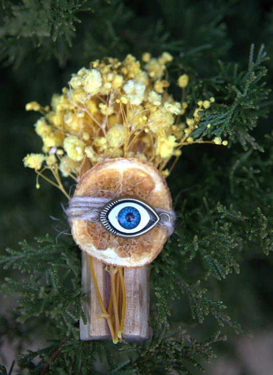 Palo Santo Smudge wand  with Orange, Devil's Eye plus Starry sky
